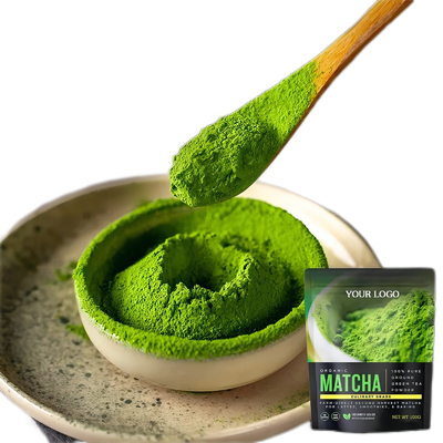 Het privé Poeder van de Etiket100g Groene Matcha Thee voor Restaurant