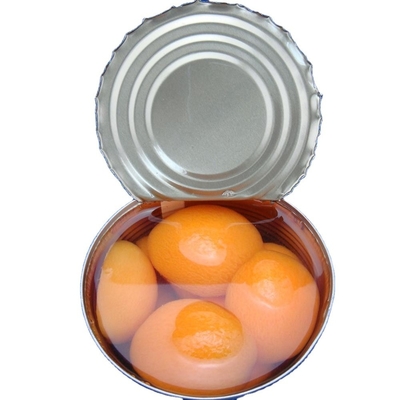 OEM het Verse Fruit van de Abrikozenstroop Gele Perzik in de Helftenplakken inblikte dobbelt