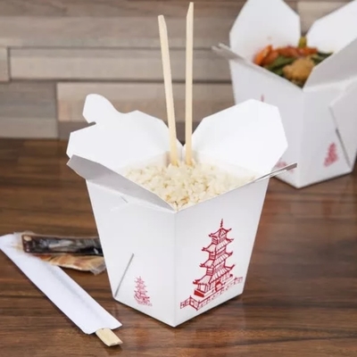 Beschikbaar Rechthoek Meeneem Hard Document Vakje Tray Kraft Food Noodle Box