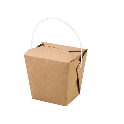 Beschikbaar Rechthoek Meeneem Hard Document Vakje Tray Kraft Food Noodle Box