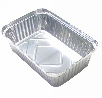 Het beschikbare 700ml-van het de Containeraluminium van het Aluminiumfolievoedsel Dienblad van de de Foliebarbecue