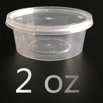 van de het Voedselcontainer van 50ml 2oz de Beschikbare Kop van de het Vaatwerk Plastic Saus met Deksels