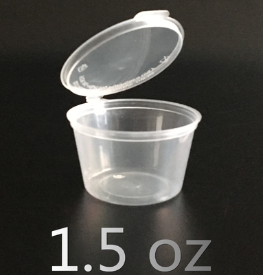 van de het Voedselcontainer van 50ml 2oz de Beschikbare Kop van de het Vaatwerk Plastic Saus met Deksels