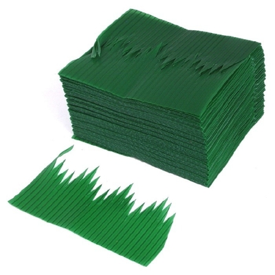 7.5cm Groen van de de Hulpmiddelendecoratie van het Bladvoedsel Dienend Plastic de Sushiblad