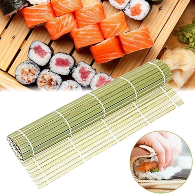 27*27cm Groene Bamboesushi die Mat Japanese Sushi Roller Rolling