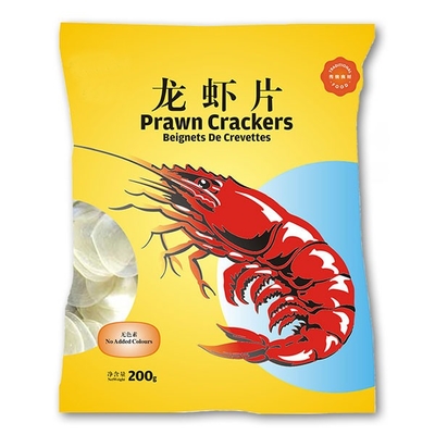 200g de Chinese Garnalencrackers kleurden Rode Witte Snack Gekleurde Garnalenspaander