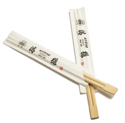 Japanse Duurzame Beschikbare Bamboeeetstokjes met Document Koker