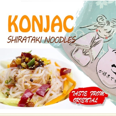 Nul van de de Noedelsvezel van Calorie Met laag vetgehalte Organische Shirataki Konjac Jelly Noodles Tasteless