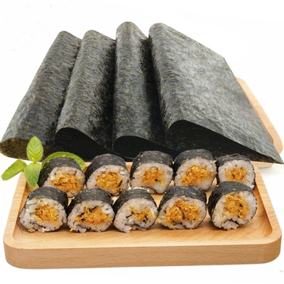 De Japanse 100 Bladen Geroosterde Sushi van categorie B Nori Dark Green Crispy van Zeewieryaki